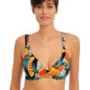 Freya Samba Nights High Apex Bikini Top -PRIMADONNA Shop FreyaSambaNightsHighApexBikiniTopAS204413MultiLeavesFront