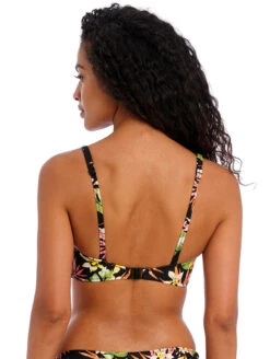 Freya Savana Sunset Bralette Bikini Top -PRIMADONNA Shop FreyaSavannaSunsetBraletteBikiniTopAS204114MultiFloralBlackBack