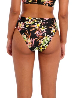 Freya Savana Sunset Hi-Waist Bikini Brief -PRIMADONNA Shop FreyaSavannaSunsetHighWaistBikiniBriefAS204178BlackMultiFloralBack