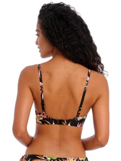 Freya Savana Sunset Plunge Bikini Top -PRIMADONNA Shop FreyaSavannaSunsetPlungeBikiniTopAS204127BlackMultiFloralBack