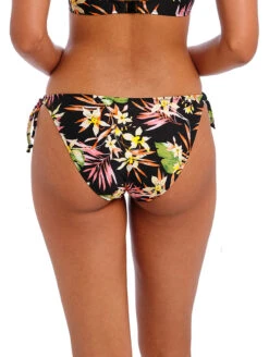 Freya Savana Sunset Tie Side Bikini Brief 8 Freya Savana Sunset Tie Side Bikini Brief -PRIMADONNA Shop FreyaSavannaSunsetTieSideBikiniBriefAS204175BlackMultiFloralBack