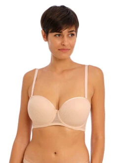 Freya Tailored Moulded Strapless Bra -PRIMADONNA Shop FreyaTailoredStraplessBraAA401109LatteNaturalFrontAlt