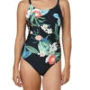 Jantzen Botanical Beauty Mio One Piece Swimsuit -PRIMADONNA Shop JZ22036MLingerieMioOnePieceBlackFrontEdited