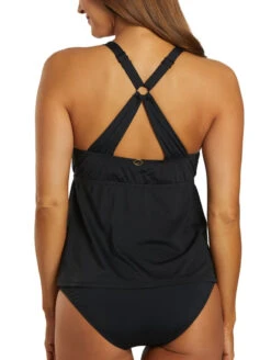 Jantzen Essentials Stella Tankini 9 Jantzen Essentials Stella Tankini -PRIMADONNA Shop JantzenStellaTankiniBlackJZ23156TBack