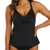 Jantzen Essentials Stella Tankini 2 Jantzen Essentials Stella Tankini -PRIMADONNA Shop JantzenStellaTankiniBlackJZ23156TFront
