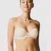 Passionata Rhythm Strapless Bra -PRIMADONNA Shop PassionataRhythmStraplessBraDuneP47D6Front