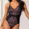 Pour Moi Dark Romance Thong Bodysuit -PRIMADONNA Shop PourMoiDarkRomanceBodysuitBlackPink21709Front
