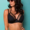 Pour Moi Glamazon Double Strap Bikini Top -PRIMADONNA Shop PourMoiGlamazonBikiniTop30015BlackFront