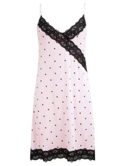 Pour Moi Sofa Love Lace Jersey Chemise -PRIMADONNA Shop PourMoiSofaLoveChemiseBlushBlack19835FrontCutOut