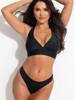 Pour Moi Space Halter Bikini Top -PRIMADONNA Shop PourMoiSwimSpaceHalterBikiniTopBlack36058Set