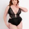 Scantilly By Curvy Kate After Hours Teddy -PRIMADONNA Shop SN025327AfterHoursTeddyBlackFront