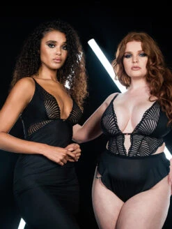 Scantilly By Curvy Kate After Hours Slip Dress -PRIMADONNA Shop SN025327AfterHoursTeddySN025326AfterHoursSlipDressBlackFrontFashion