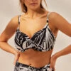 Panache Seychelles Balcony Bikini Top -PRIMADONNA Shop SW1532BalconyBikiniSW1539MidiTiePantMonochromePrintFrontLifestyleEdit2