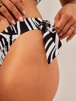 Panache Seychelles Tie Side Bikini Briefs -PRIMADONNA Shop SW1536ClassicPantMonochromePrintSideTieDetailLifestyleEdit