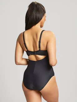 Panache Serenity Moulded Plunge One Piece Swimsuit -PRIMADONNA Shop SW1560PanacheSerenityMouldedPlungeSwimsuitNoirBack