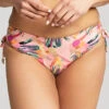 Panache Paradise Drawside Midi Brief -PRIMADONNA Shop SW1636PanacheParadiseDrawsideMidiBikiniBriefPinkTropicalFrontEdited