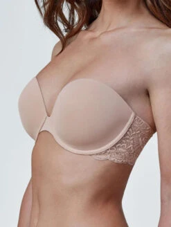 Skarlett Blue Goddess Strapless Bra -PRIMADONNA Shop SkarlettBlueGoddessPlungeStraplessBraCashmere329101Side