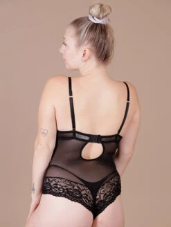 Saki Silver Moulded Cup Teddy -PRIMADONNA Shop WS1600TeddyBlackBackEdit