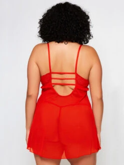 ICollection Daisy Babydoll 10 ICollection Daisy Babydoll -PRIMADONNA Shop iCollectionDaisyBabydollRed8101 X BackPlus